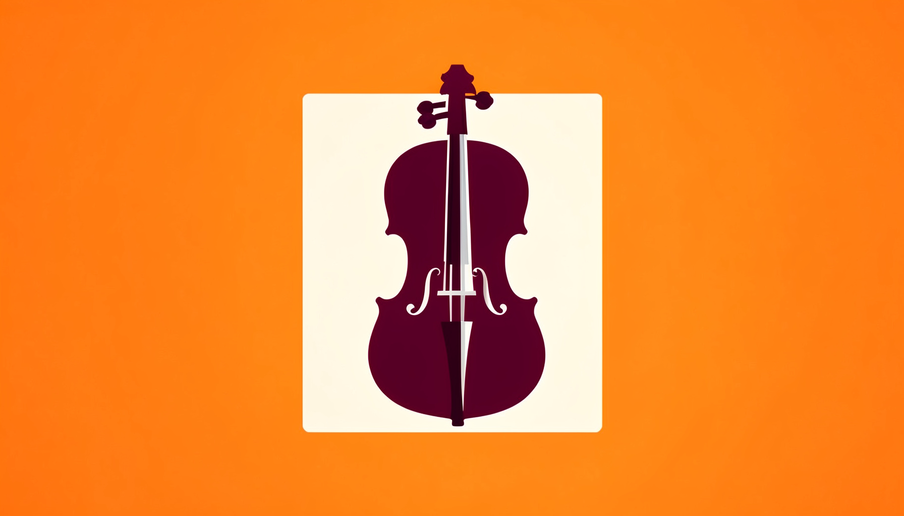 A stylized logo graphic for The Sound Post, featuring a violin f-hole silhouette in dark maroon against a cream background