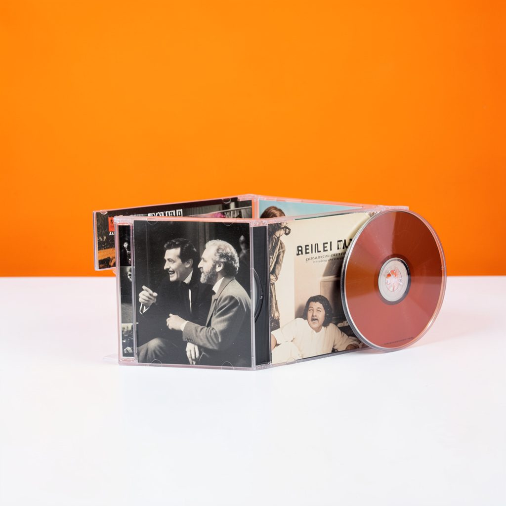 A crisp studio photograph of a CD box set on a white seamless backdrop, showing a collection of classical music recordings
